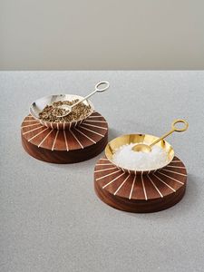 Porte-bougie chauffe-plat en métal martelé ensemble de bols diya tasse ambiance décor laiton look cuivre or rustique votif style katori pour la maison - Product Image 5