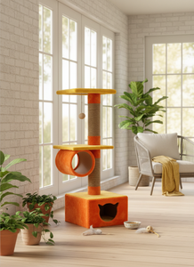 Griffoir pour chats Amistar Citrus Paradise de haute qualité, adapté à toutes les races et tailles de chats. - Product Image 4