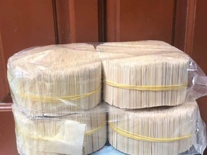 BBQ en bambou/Brochettes à poignée de fleurs et qualité d'exportation Taille personnalisée et diamètre fixe Fabriqué au Vietnam - Product Image 3