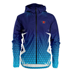 Customized High Quality <b>Running</b> Windbreaker <b>Jacket</b> <b>Waterproof</b> Breathable Windproof Hooded Full Zip <b>Lightweight</b> <b>Jacket</b> - Product Image 1