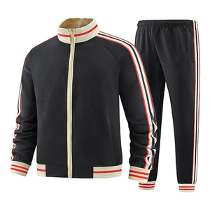 Most Popular 2024 <b>Men</b> <b>Track</b> Suits Sets Long Sleeve Full-zip Sweatsuit Active <b>Jackets</b> and Pants - Product Image 2