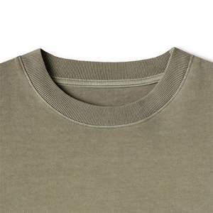 Camiseta de algodón de manga larga con estampado personalizado Unisex lisa de alta calidad 230gsm logotipo bordado Camiseta de manga larga de gran tamaño - Product Image 3