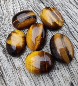 10X14มม. พลอยตาเสือแบบหลวมผิวเรียบสำหรับทำ925เครื่องประดับต่างหูสเตอร์ลิง - Product Image 3