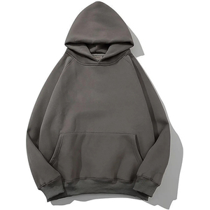 เสื้อฮู้ดดี้ฟลีซโอเวอร์ไซส์พิมพ์ลายตามสั่งคุณภาพสูงสำหรับผู้ชายใส่ในฤดูหนาว เสื้อฮู้ดดี้แบบสวมหัวขายส่ง ผ้าฝ้าย 100% รับผลิตแบบ OEM - Product Image 1