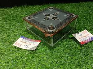 Premium Acrylic Food <b>Storage</b> Container with Lacquered <b>Wood</b> & Pearl Lid Designed for Luxury Home Table Decoration - Product Image 6