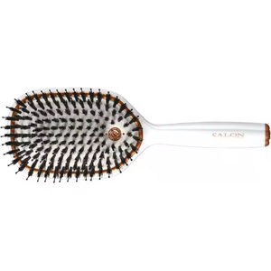 แปรงหวีผมไม้และพลาสติกสำหรับร้านทำผมแปรงหวีผมพร้อมขนแปรงไนลอนสำหรับจัดแต่งทรงผมและหวีผม - Product Image 1