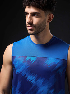 Débardeur athlétique décontracté pour hommes Style vintage col rond extérieur rue grande taille respirant léger impression par transfert de chaleur - Product Image 2
