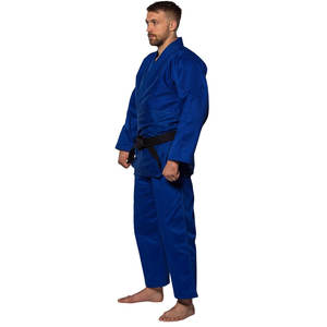 Léger côtelé Taekwondo Judo uniformes hommes Jiu Jitsu pas cher Arts martiaux broderie Bjj Gi uniforme adulte entraînement sport - Product Image 2