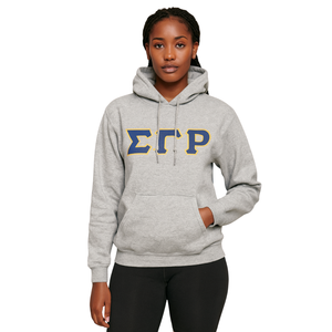 Sudadera con capucha Sigma Gamma Rho Grey, mezcla de algodón Premium SGRho, ropa de hermandad griega, bordado personalizado Divine Nine HBCU - Product Image 1
