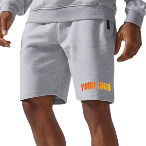 Shorts de sport pour hommes à séchage rapide, couleur unie, coupe ample, en polyester/coton 300 GSM, vente en gros OEM/ODM - Product Image 1