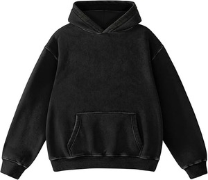 Sudadera con Capucha para Hombre, Corte Regular, Tejido Grueso, 100% Algodón, Transpirable, para Invierno, con Estampado Personalizado Tie-Dye - Product Image 1