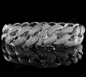VVS1 Bracelet à maillons cubains Moissanite solide en argent Sterling 925 bijoux glacés Hip Hop de luxe testeur de diamants bracelets porte-bonheur de mode - Product Image 2