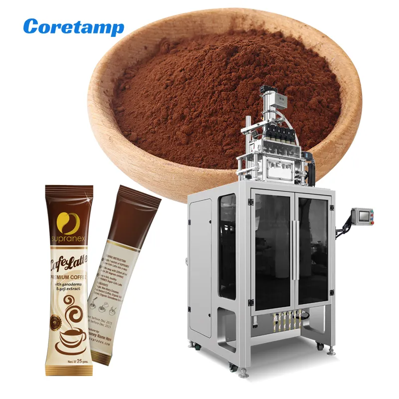 Automatic multilane stick sachet matcha tea powder packing machine