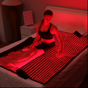 Tappetino per Terapia a Luce Rossa 660nm 850nm 270W, Coperta a LED Infrarossi per Tutto il Corpo, Sollievo dal Dolore, per Uso Domestico, Bellezza e Cura Personale - Product Image 6