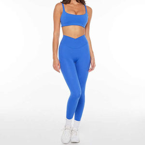 Conjunto de Yoga informal sólido de diseño elegante para mujer, conjunto de Yoga para gimnasio ligero transpirable de alta calidad de talla grande - Product Image 6
