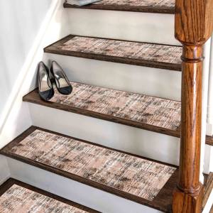 Tapis ethnique imprimé - Beige, Minimaliste, Moderne, Décoratif - Product Image 5