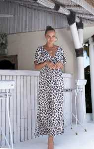 Vestidos de mujer Casual Button Down V Neck Max Dress Vestidos de mujer Casual Exportación de fabricante indio - Product Image 4