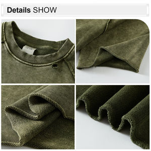 เสื้อยืดสำหรับผู้ชายเสื้อยืดโอเวอร์ไซส์ผ้าฝ้าย100% วินเทจผ้ากรดซัก300แกรมสไตล์วินเทจ - Product Image 4