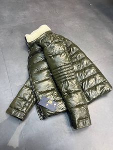 Chaqueta acolchada cálida de invierno de satén impermeable para hombre con bolsillos con cremallera abrigo acogedor - Product Image 2