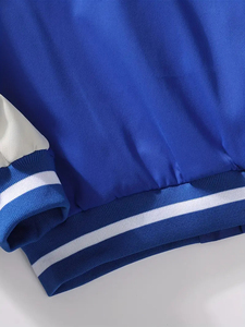 Chaqueta polar con letras de béisbol para jóvenes adultos hecha a medida de la mejor calidad, chaqueta de decoración con bordado de tela de lona para hombres - Product Image 6