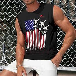 Camiseta sin Mangas Deportiva para Hombre, Tejida, Transpirable, de Alta Calidad, Secado Rápido, Superventas - Product Image 2