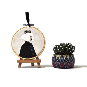 Arte de bordado moderno - Tema de moda, aro de 10 cm - Product Image 3