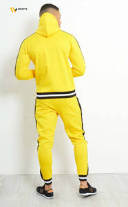 ชุดวอร์มลายทางผ้าคอตตอน/โพลีเอสเตอร์แบบยูนิเซ็กซ์  ขนาดพิเศษ XL  สำหรับฤดูหนาว สไตล์สตรีทแวร์  สำหรับคุณแม่ตั้งครรภ์  กันลม ระบายอากาศได้ดี รุ่นใหม่ - Product Image 4