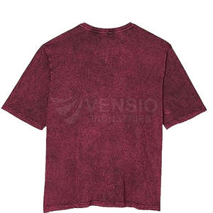 T-shirts délavés à l'acide pour hommes avec logo personnalisé 2024 Dernière conception T-shirt pour hommes nouveauté - Product Image 2