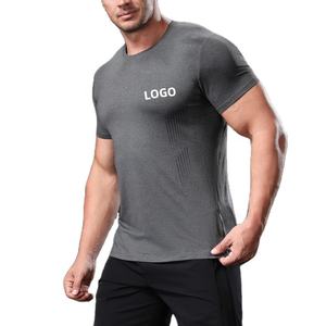Camisetas Deportivas de Compresión Dryfit para Hombre, Ropa de Gimnasio al por Mayor, con Fibra de Bambú y Estampado, 2026 - Product Image 1