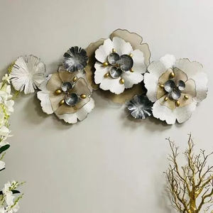 Hot Vantage Look métal Floral tenture murale décor multicolore intérieur et extérieur Art mural suspendu décor fleur métal décoration murale - Product Image 2