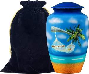 Venta al por mayor 100% Material de aluminio hecho La urna funeraria/cremación para adultos más vendida para compradores globales - Product Image 4