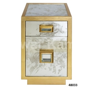 Mesa auxiliar redonda de mármol sólido marrón superior y acero inoxidable negro con pulido a mano para el hogar, sala de estar y oficina - Product Image 3