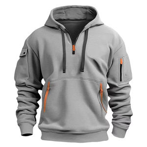 Sudadera con capucha y logotipo personalizado para hombre, ropa de calle informal para entrenamiento físico con patrón sólido para ocio de invierno - Product Image 5