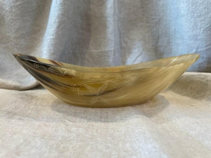 Bol en corne de buffle naturelle artisanal, élégant, poli, plateau à dessert, plateau à fruits secs, vaisselle artisanale, portable, fait à la main - Product Image 4