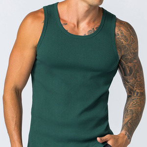 Venta al por mayor de camisetas con logotipo personalizado Atlético gimnasio Fitness entrenamiento correr camisetas hombres culturismo Stringer Tank Top Tank Tops - Product Image 4