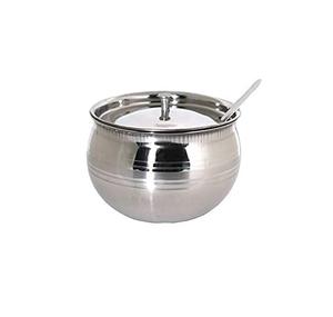 Bol moderno de acero inoxidable para sal y azúcar, accesorios de cocina, Bol redondo de acero inoxidable para azúcar, sal y pimienta - Product Image 6