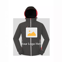 Veste Softshell tactique à capuche coupe-vent et imperméable pour homme avec broderie de logo personnalisé, idéale pour le ski, la randonnée et les activités de plein air en hiver