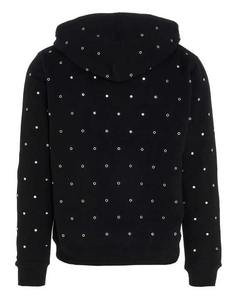 Qualité supérieure Hommes Strass Surdimensionné Polaire Pull À Capuche Hiver Dernière Conception Élégant À La Mode Bling Streetwear - Product Image 3