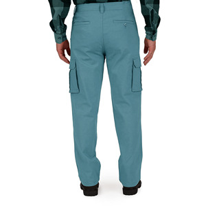 Pantalones Cargoes con múltiples bolsillos Pantalones de lona de material mixto con características a prueba de viento Pantalones de lona para hombres con - Product Image 2