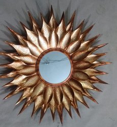 Espejo de pared con forma de mariposa para el hogar, espejo de color dorado, montado en la pared, redondo, elegante - Product Image 3