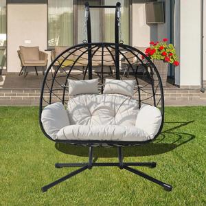 เก้าอี้ชิงช้าหวายสำหรับแขวนไข่เฟอร์นิเจอร์กลางแจ้ง - Product Image 6