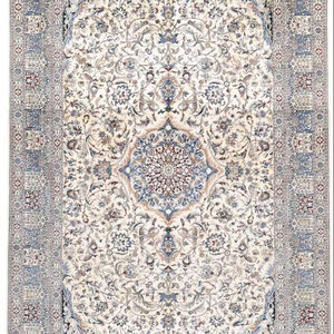 Fine Persian Nain 6 La Area Rugs with Silk Highlights Handmade Eco-Friendly Medium <b>Pile</b> - Product Image 1