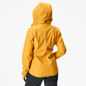 Veste coupe-vent 100% polyester de haute qualité pour femmes Type mince avec col à capuche Logo personnalisé pour le sport et l'extérieur - Product Image 2