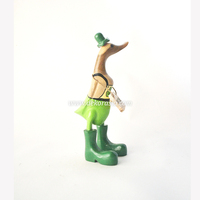 Super Mario Bambuswurzel Holz-Enten-Skulptur Handgefertigte Umweltfreundliche Moderne Art Deco Einzigartige Luxuriöse Maßgefertigte Tisch-Dekoration