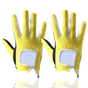 Unisex ถุงมือกอล์ฟหนังแกะระบายอากาศสำหรับผู้ใหญ่น้ำหนักเบาทนทานชุดกีฬาออกแบบโลโก้ได้ตามต้องการหนังแท้ทุกขนาด - Product Image 1