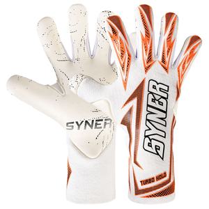 Guantes de portero de fútbol profesionales personalizados de látex alemán, transpirables, antideslizantes, ligeros, sin correa. - Product Image 1