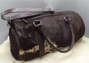 Bolsa de Lona de Viaje de Cuero de Vaca Auténtico de Alta Calidad, Estilo de Moda, Cremallera, Piel de Vaca Natural Auténtica, Unisex - Product Image 4