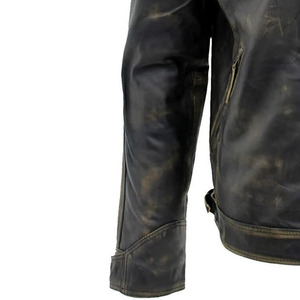 2025 Vintage Leather Biker <b>Jacket</b> for <b>Men</b> High Quality Best Design Outdoor Winter Clothing with Front Logo OEM Service - Product Image 3