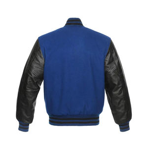 Vestes universitaires en laine pour hommes de style nouveau, sur mesure, vente en gros, veste de style lettreman avec manches en cuir, service OEM, veste à la mode pour hommes - Product Image 3