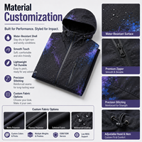 Veste à capuche thermochromique personnalisée IKDEER pour homme, résistante à l'eau, respirante, pour la rue et l'extérieur